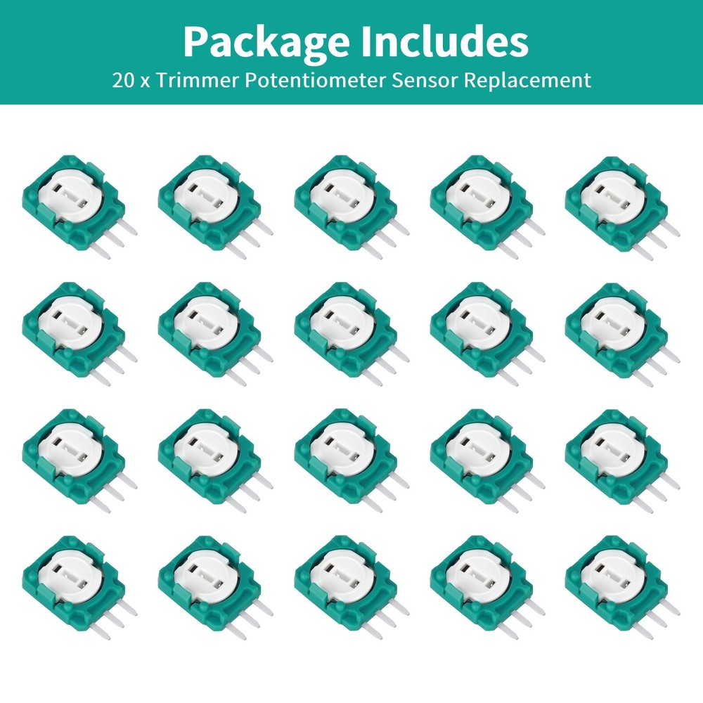 20 Pcs Analog Joystick Potentiometer for Xbox One PS3 PS4 Switch Pro Controller