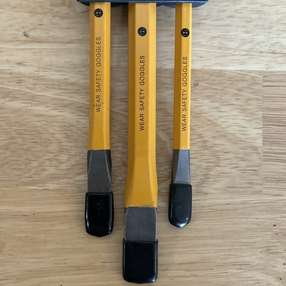 Stanley Bostich Cold Chisel Set 3pc 3/8" 5/8" 5/8" 16-048 NEW
