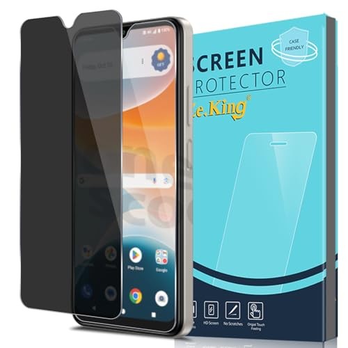 [2 Pack Tempered Glass Screen Protector Compatible with Cricket Icon Privacy