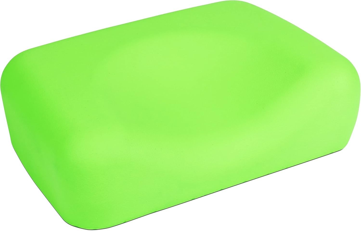 Deluxe Contoured Tanning Bed Pillow Soft Closed Cell Foam - Lime Green Headrest