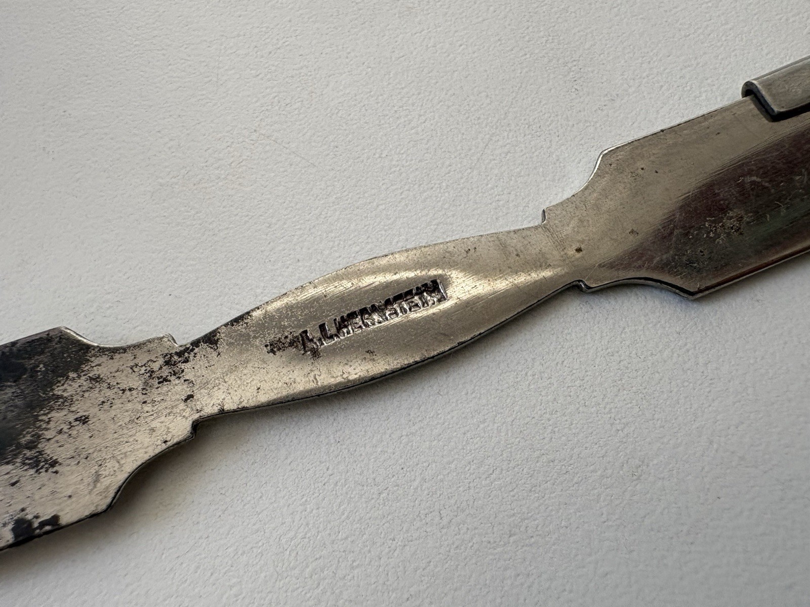 Antique A.L. Hernstein NY Tongue Depressor Civil War Era Surgical Medical Tool