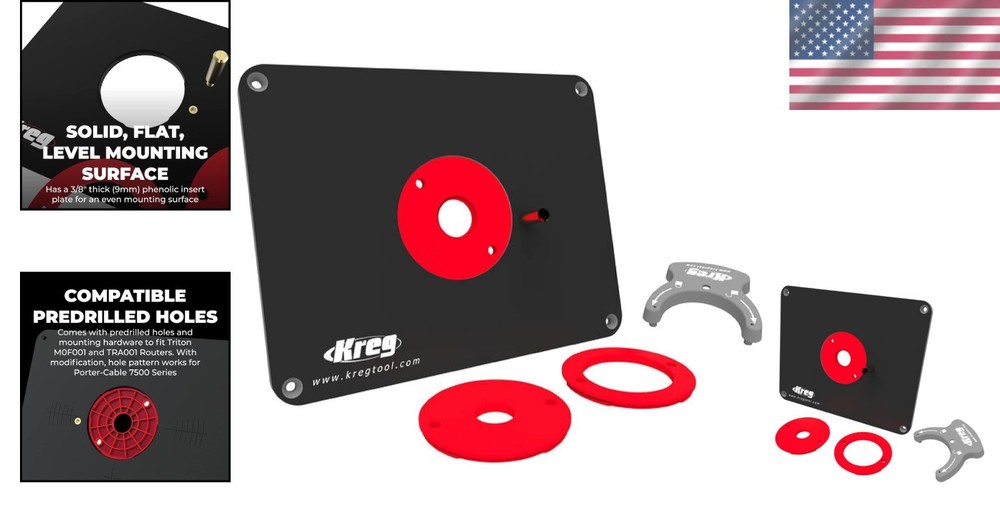 Precision Router Table Insert Plate - Triton Compatible