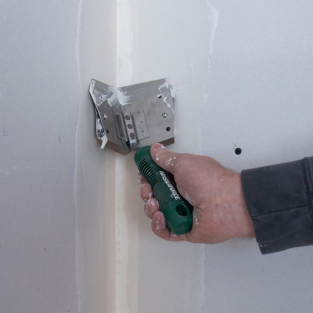 Masterforce Inside Corner Drywall Hand Flusher 90° Angle Flexible Blade Tool NEW