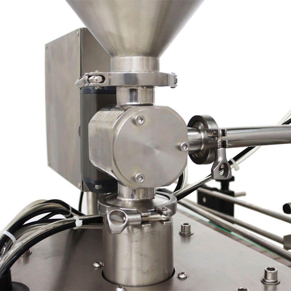 Automatic Servo Paste Liquid Filling Machine Single Head Filler w/Chain Conveyor