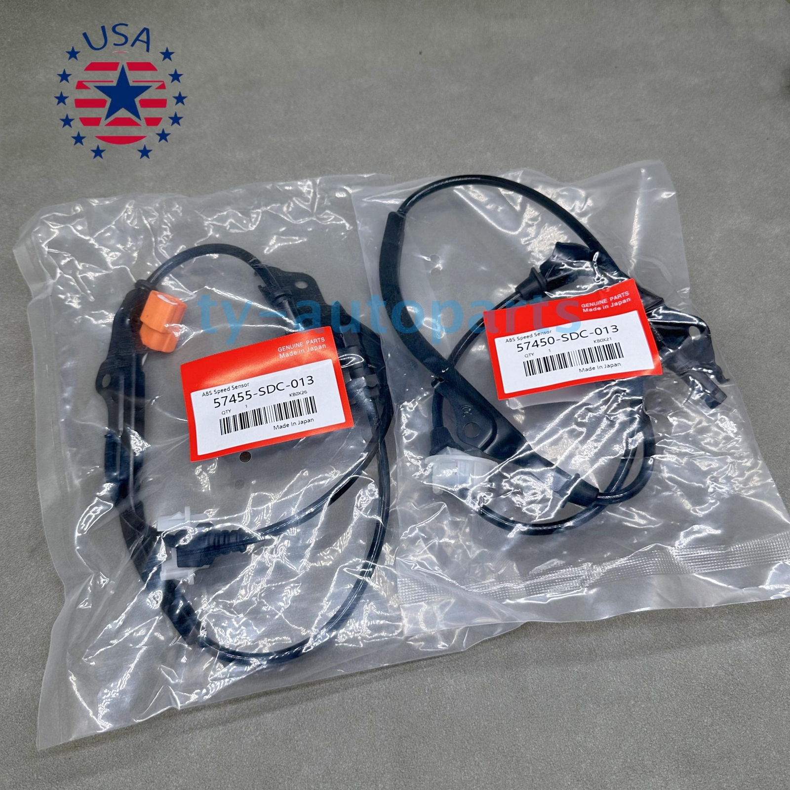 OEM! Front ABS Speed Sensor Set For 03-07 Honda Accord 2004-2008 Acura TSX Sedan