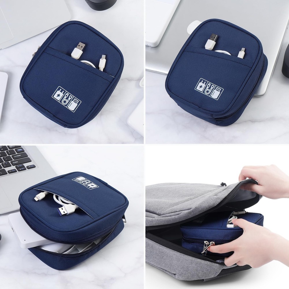 E-Tree Storage Pouch for Small Electronics and Accessories,Tech Bag,Electroni...