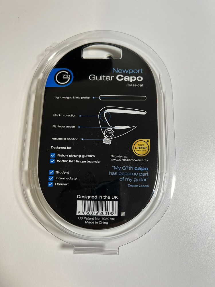 G7th Newport Capo - Classical, Silver