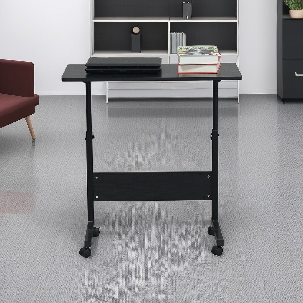 31.5'' Tabletop Black Adjustable Computer Desk, Ergonomic Portable Laptop Table