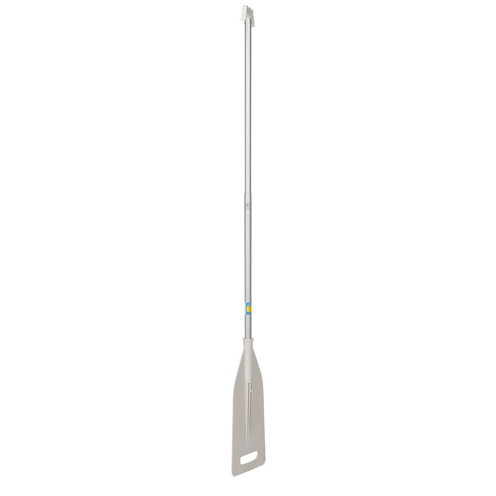 Telescoping Paddle w/ Boat Hook, Anodized Aluminum, Floating,White