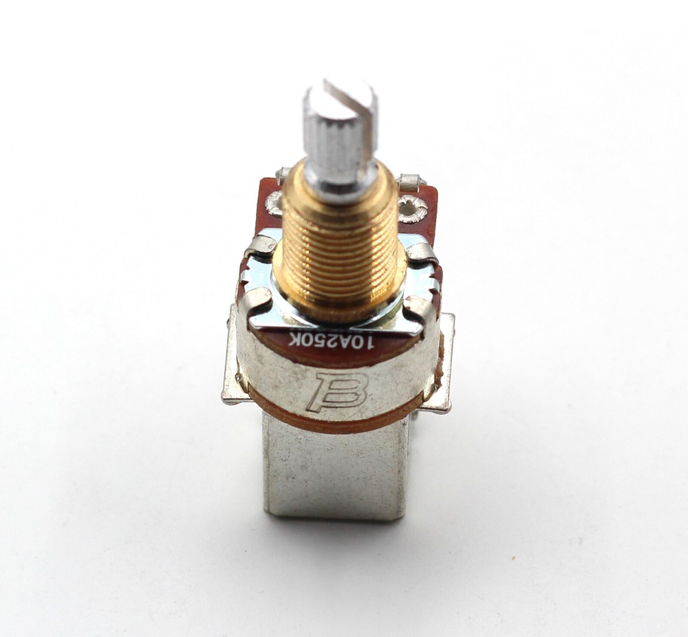Bourns 250K Push/Pull Short Split Audio Taper Pot / Potentiometer DPDT - 1X
