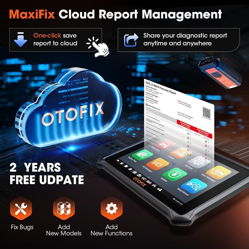 2025 OTOFIX D1 Lite Car Bidirectional Scanner Full System Diagnostic Coding Tool