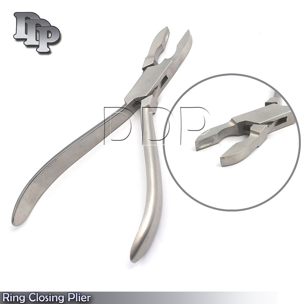 5.25" Small Stainless Steel Ring Closing Pliers