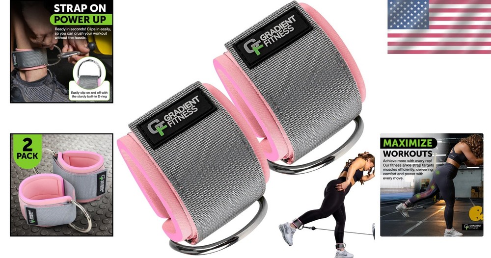 Durable Ankle Straps Set - Ideal for Glute Workouts with Cable Machines