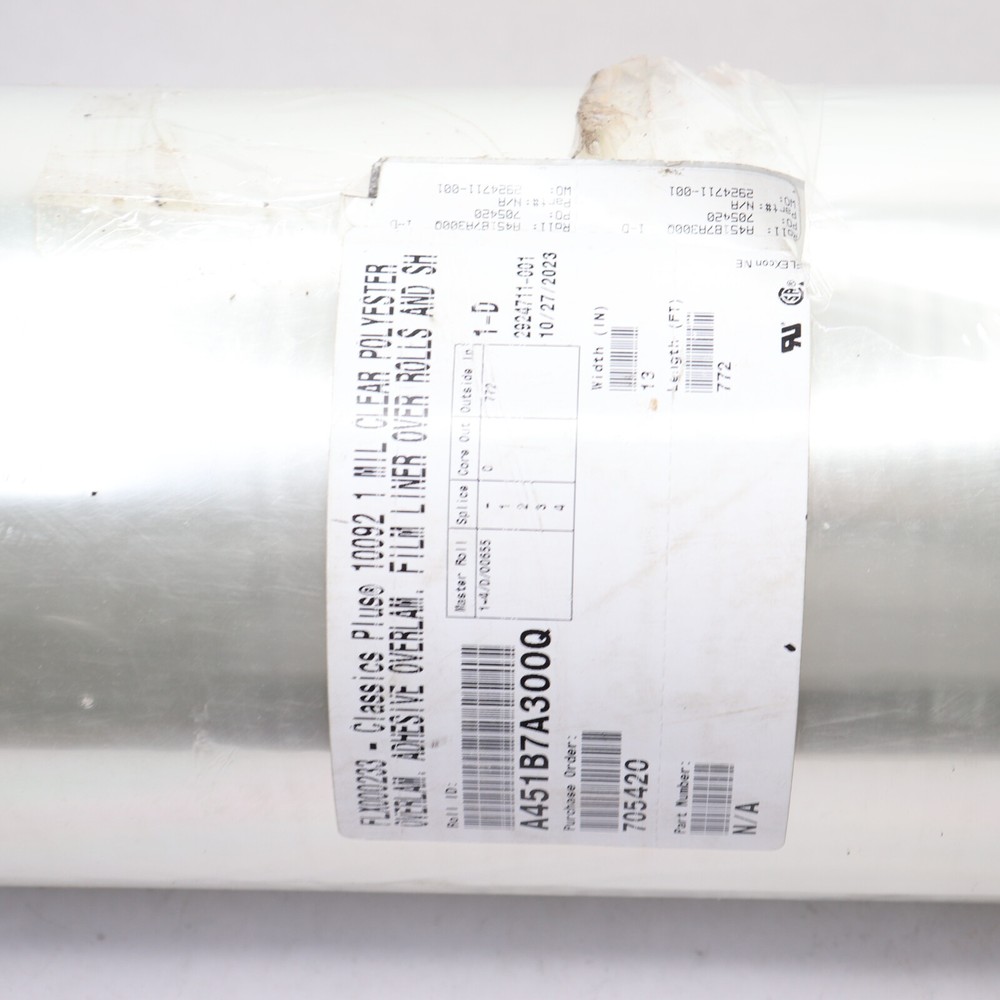 Classics Plus Adhesive Overlam Film Liner Over Rolls and Sheet Polyester Clear