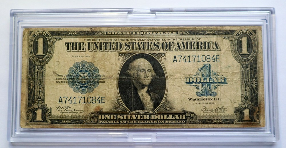 1923 $1 SILVER CERTIFICATE US LARGE NOTE