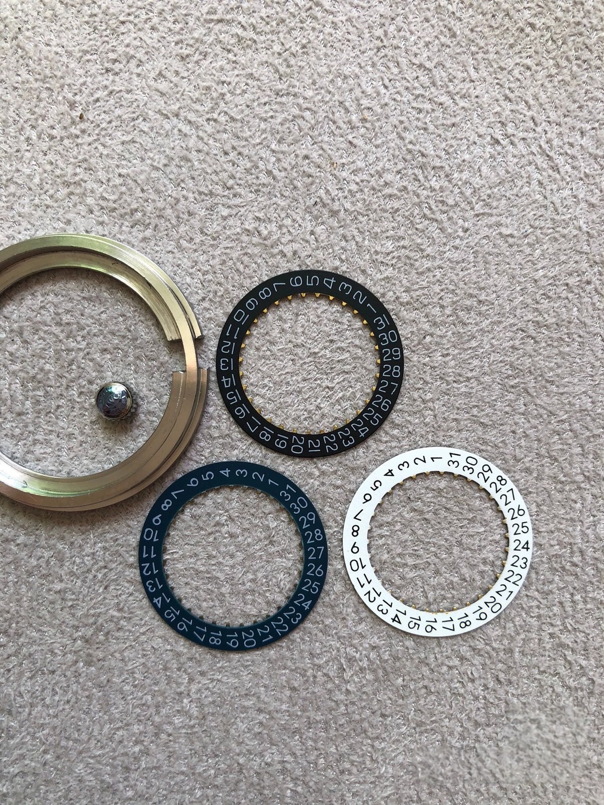 DIY SET for IWC 2824 watch case+Dial+Hands+Leather watch strap 40mm