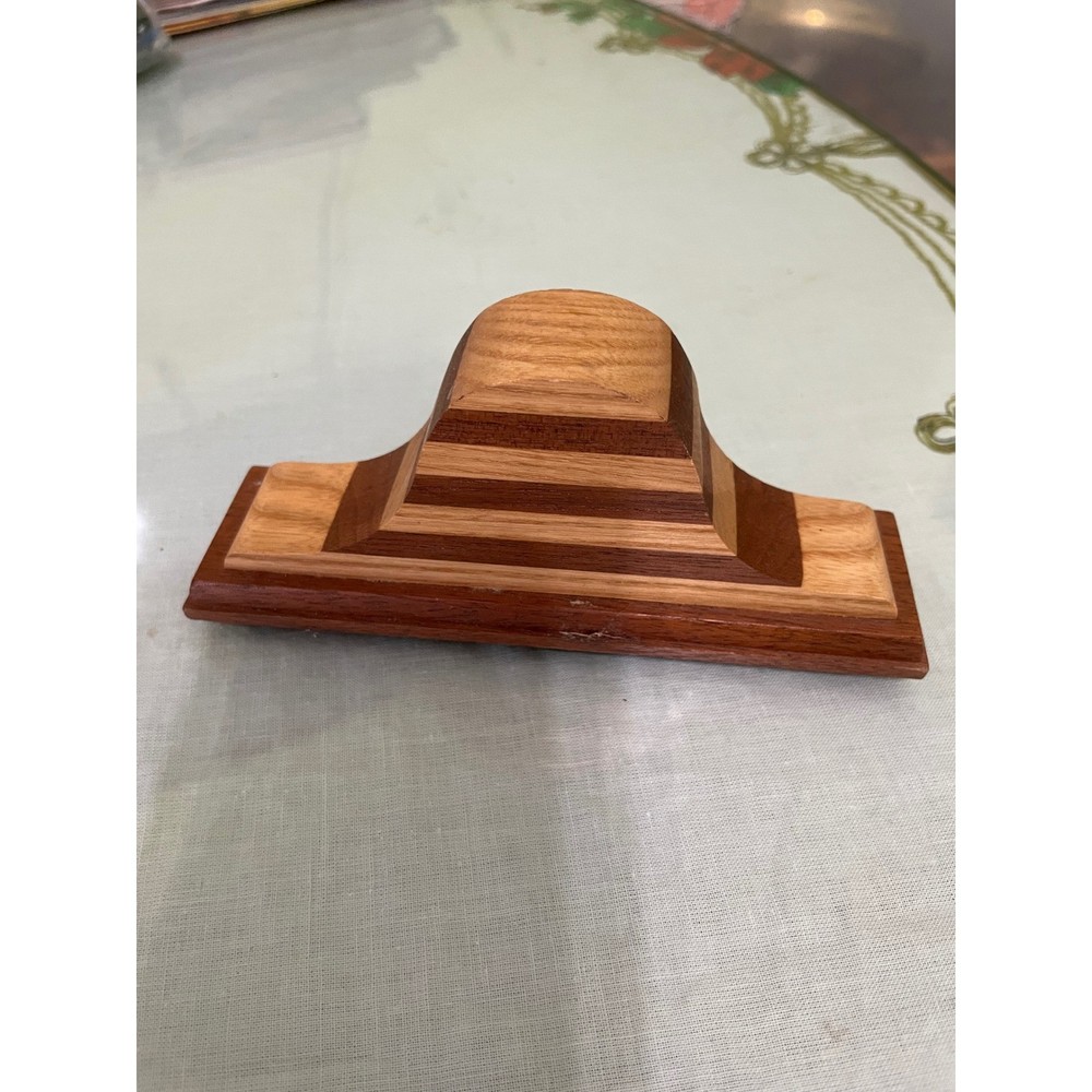 Handcrafted Wooden Mantle Clock Lawrence Eby Walnut Ash