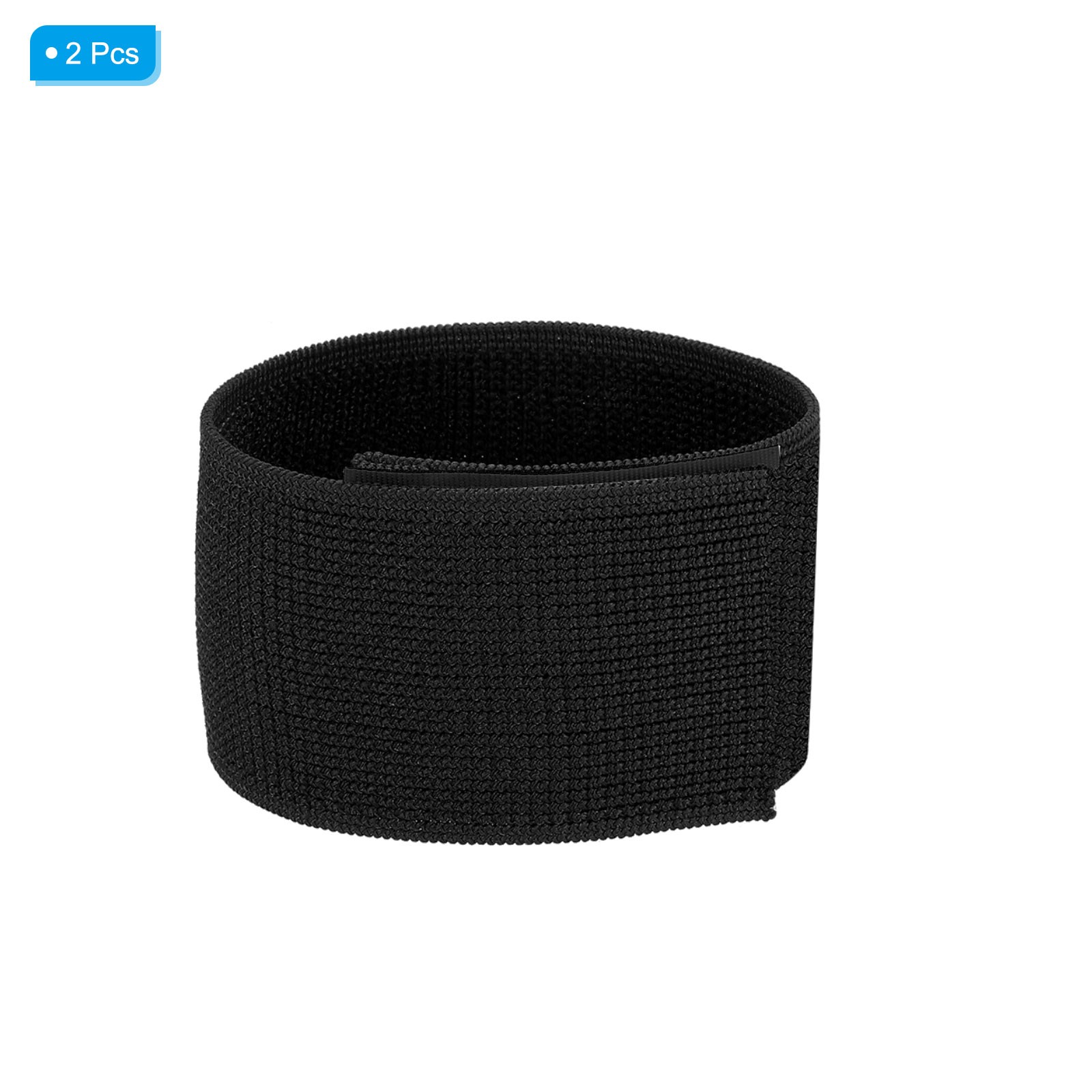 2 Set Boot Straps Elastic Ankle Straps Pants Leg Bands 12" Black