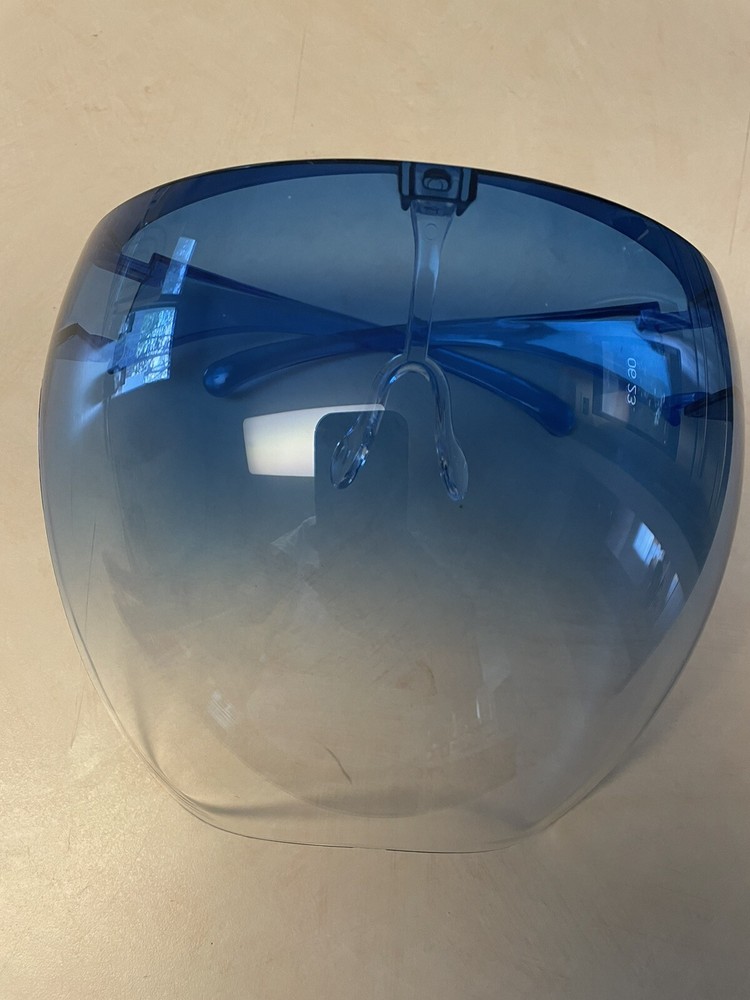 Durable Mask Face Shield Combine Plastic Reusable Clear Transparent Protection #