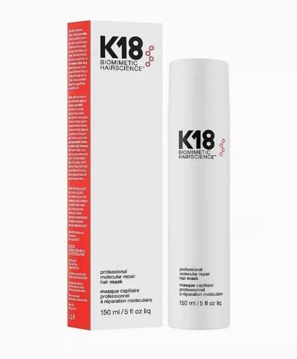 K18 Biomimetic Hairscience Leave-in Molecular Repair Hair Mask- 150ml/5oz Sealed