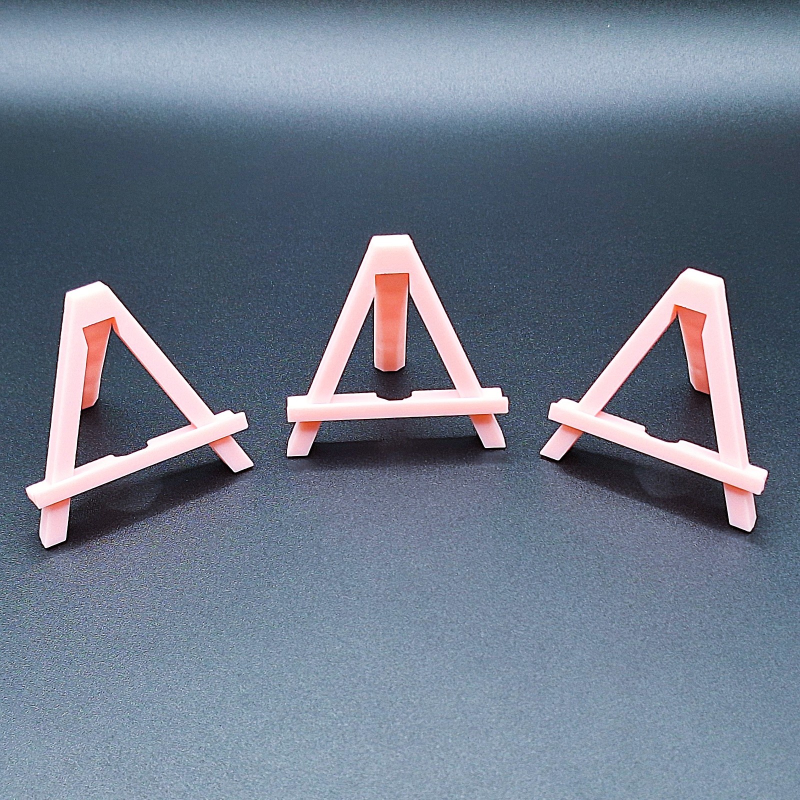 Mini Easel Stand (3) Customizable Trading Card Coin Holder Dollhouse Art Display