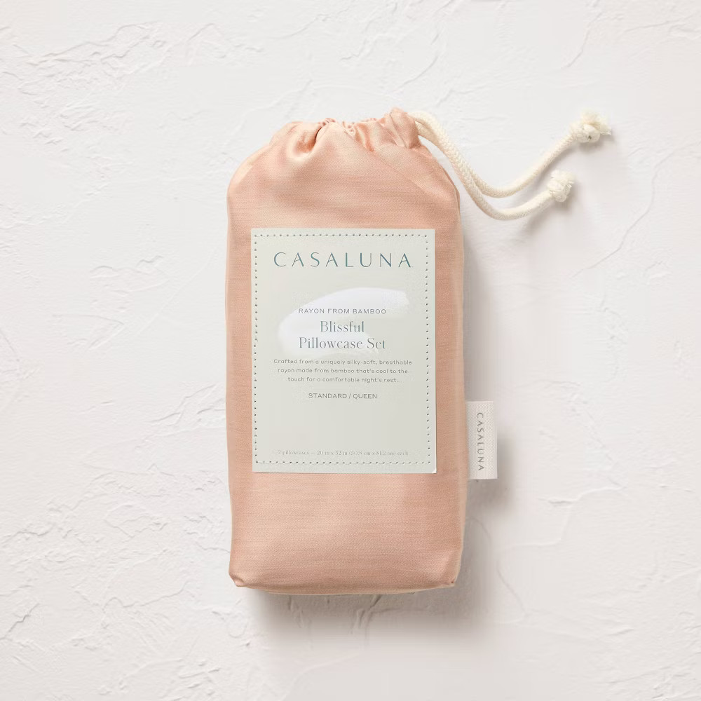 King 400 Thread Count Rayon from Bamboo Pillowcases Light Adobe Clay -