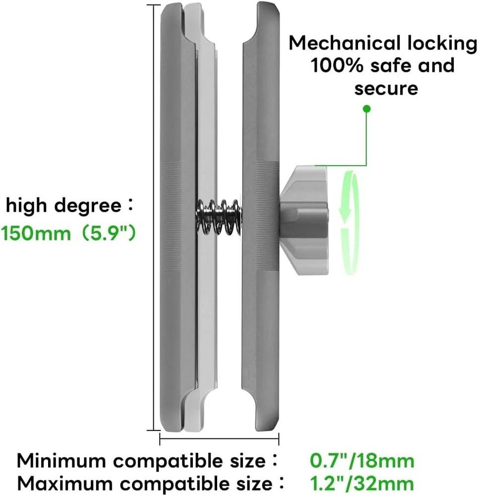 Double Socket Arm - Full Length 5.9" Compatible with B Size 1" Ball Components(D