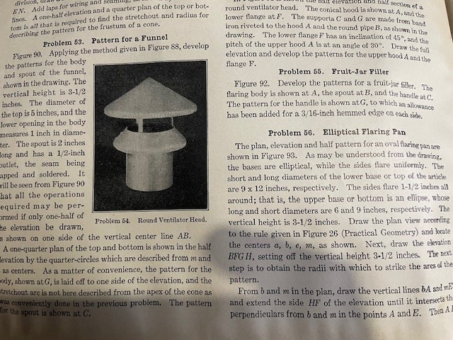 1922 Sheet Metal Pattern Drafting & Shop Problems - Daugherty