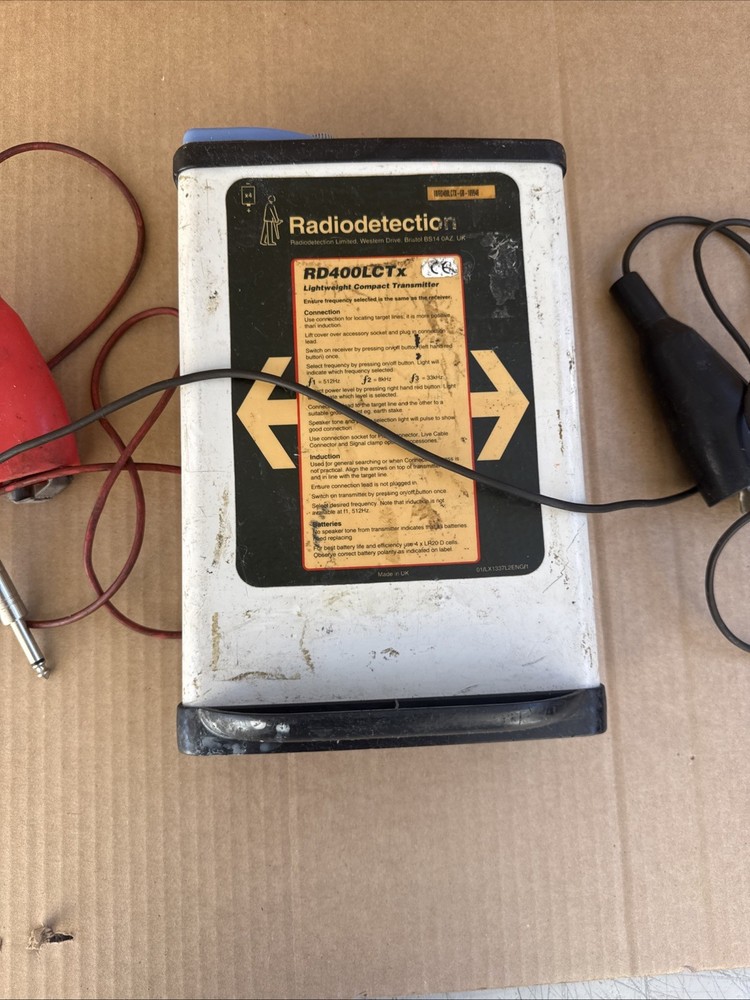 Radiodetection RD400LCTx Lightweight Compact Transmitter for Cable Pipe Locator
