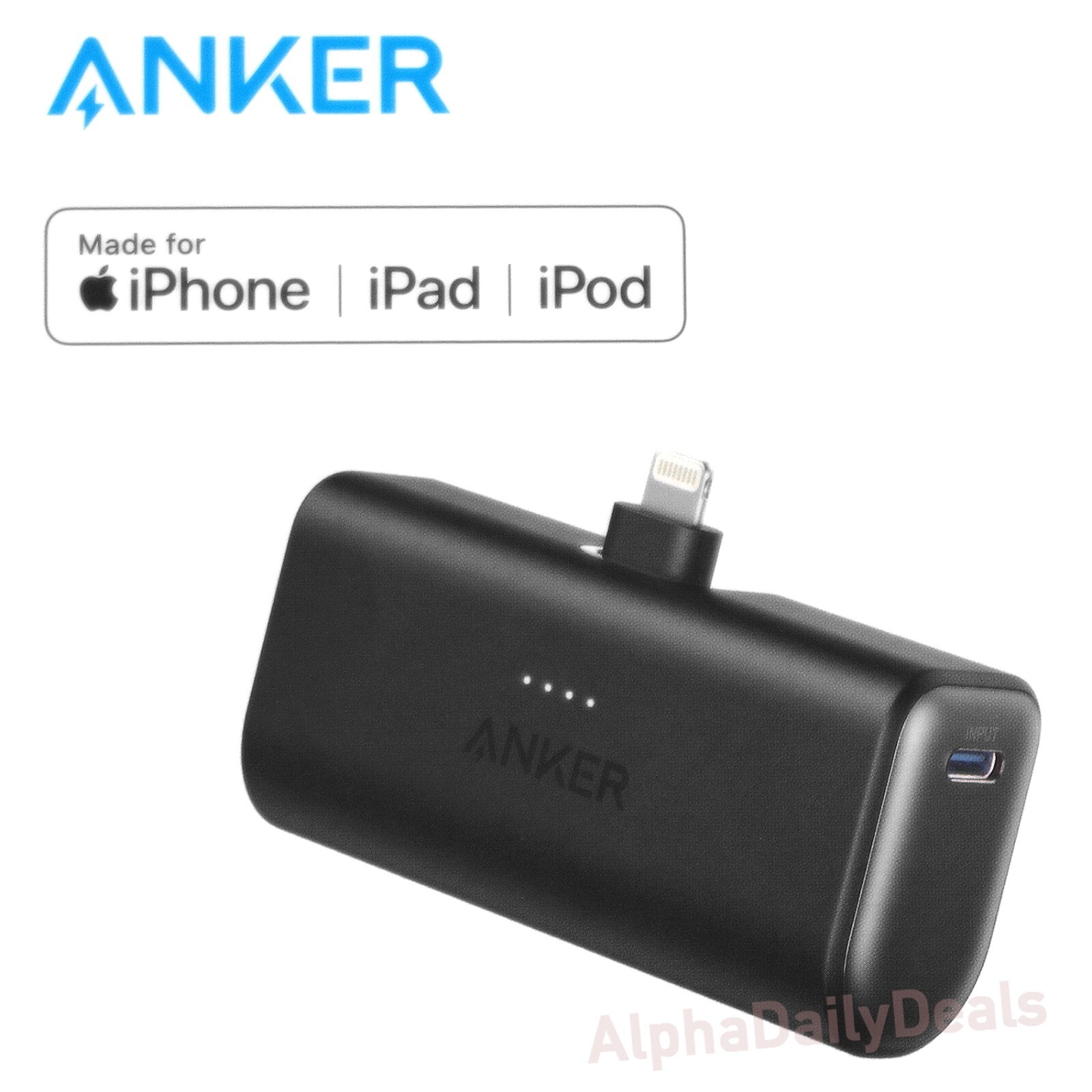 Anker Nano Power Bank 5000mAh iPhone Portable Battery Charger MFi Certified
