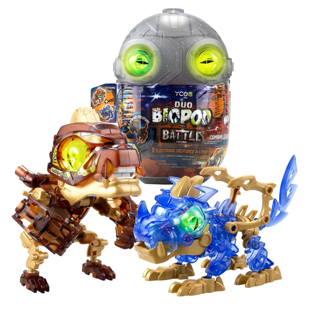SilverLit YCOO Biopod Battle Duo Edition in Capsule – Electronic Creature to Bui