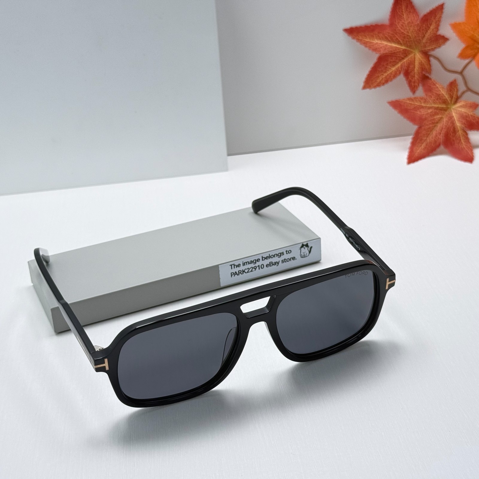 Tom Ford TF884 Falconer Sunglasses Black Frame Gray Lens Oval 60-18-140