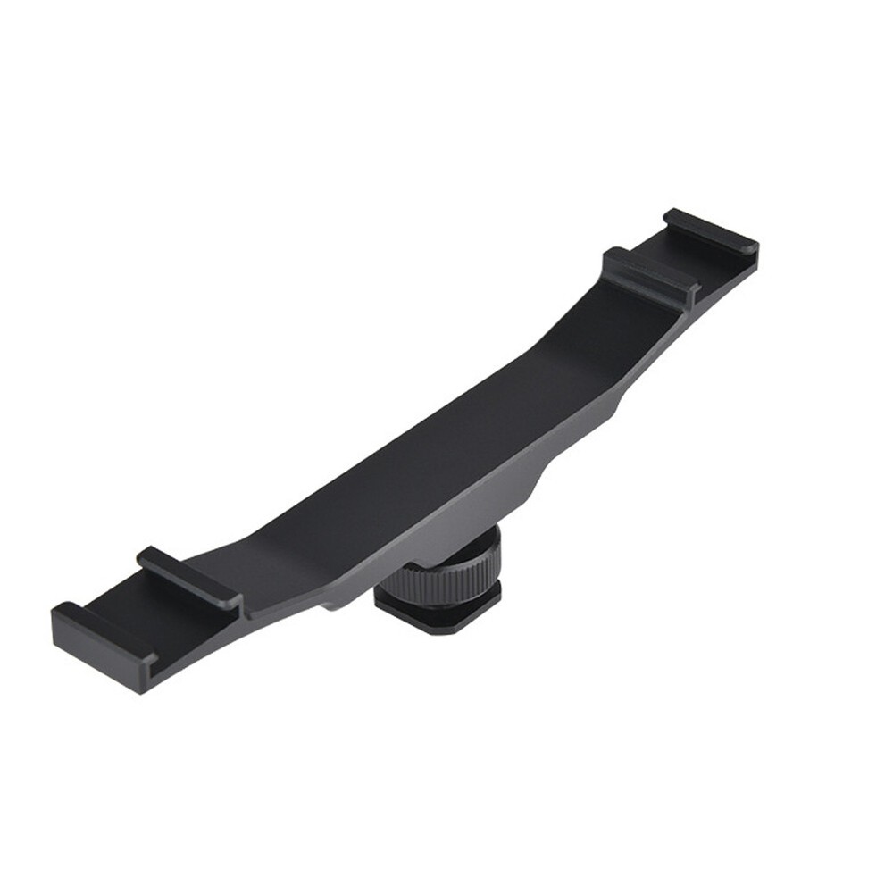 Double End Cold Shoe Mount Bracket Extension Rod For Camera Flash Fill Light Fit