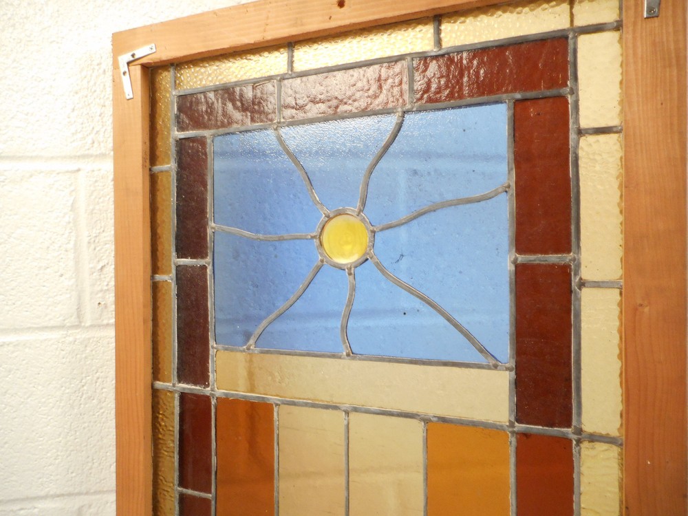 Vintage Stained Glass Window Panel (3068)NJ