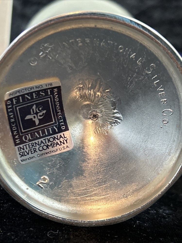 6" WATER GOBLET New In Box -Silverplate - INTERNATIONAL SILVER CO - 6 Available