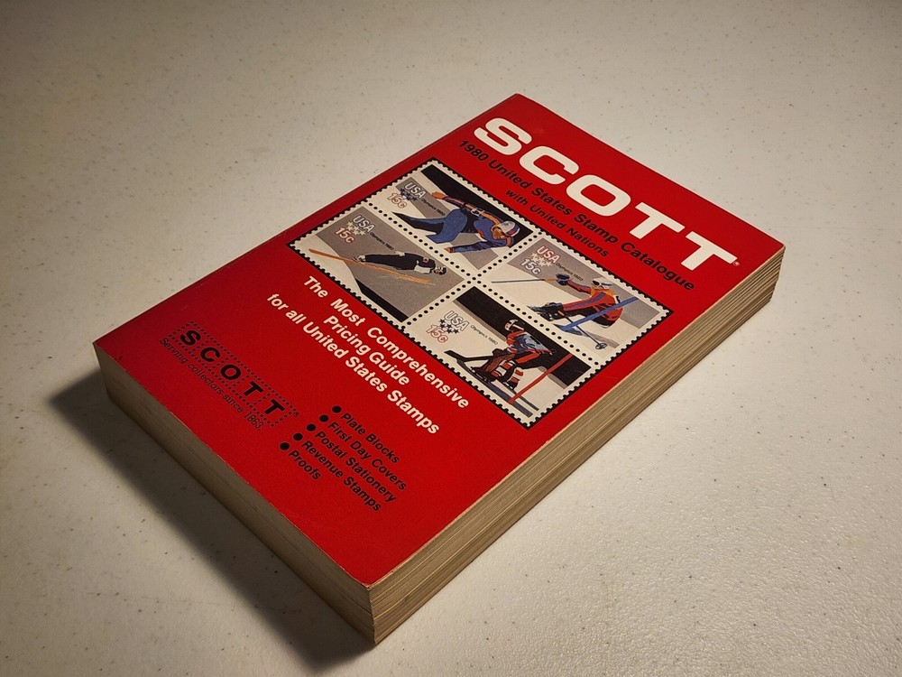 Scott 1980 United States stamp catalogue with united nations paperback