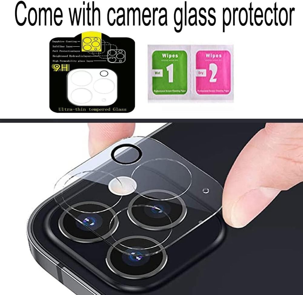 2 Pack for iPhone 12 Pro Max Camera Lens Replacement OEM Original Rear Camera