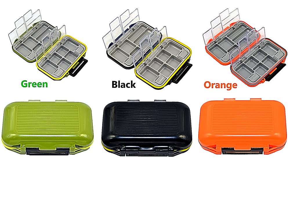 Fishing Tackle Box Storage Case 2 Layer Waterproof Fly Hard Plastic Small New