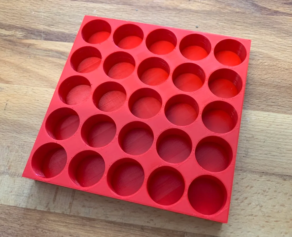 12 Gauge Shot Shell Reloading Block 25 Shot Tray