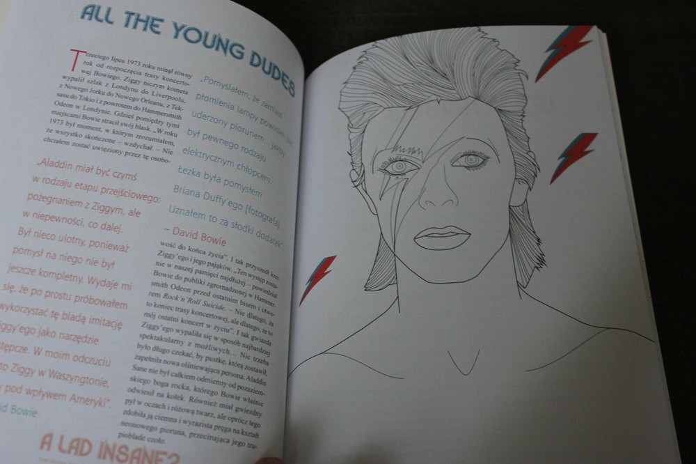David Bowie Starman Coloring Book