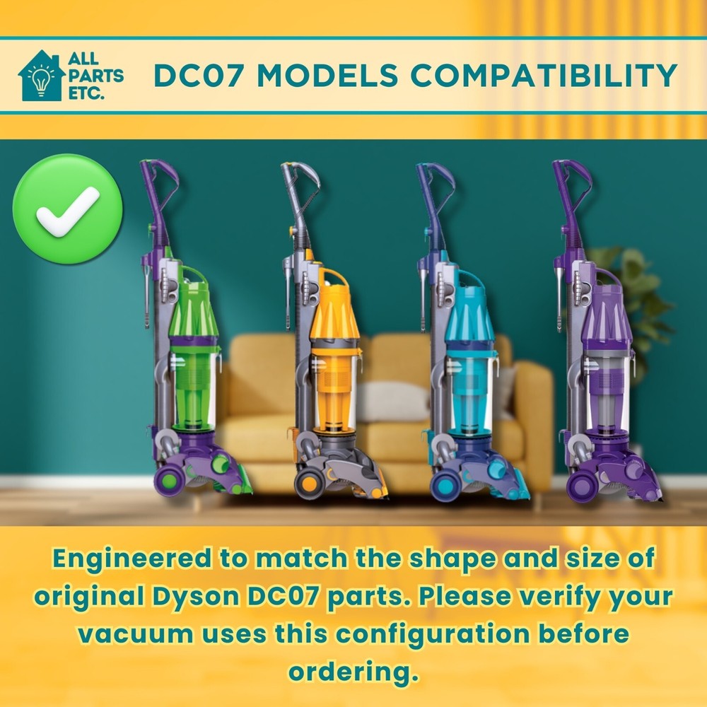 Dyson DC07 Kit - Brushroll, Belts, 1 Washable Pre Filter & Post HEPA Filter -5pk