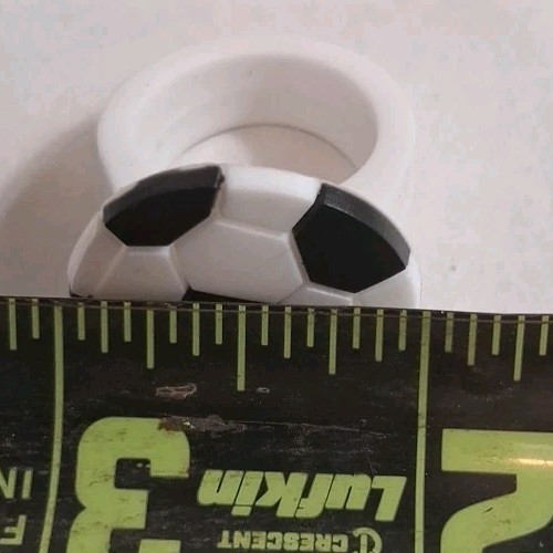 12 Pack Solid Rubber Soccer Ring Bundle 11/16" (Inside Diamiter) Party Gift New
