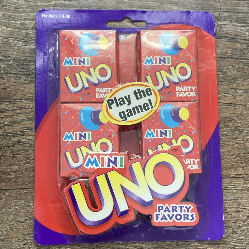 Mattel UNO Mini Party Card Game Set 2004, Complete Game
