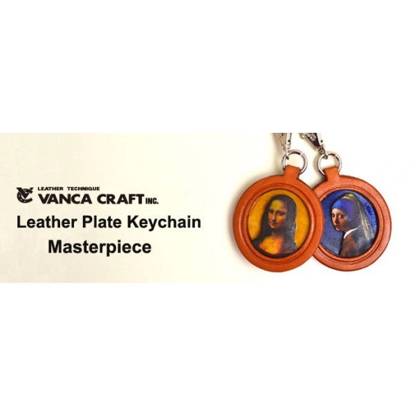 Munch's The Scream Leather plate Keychain