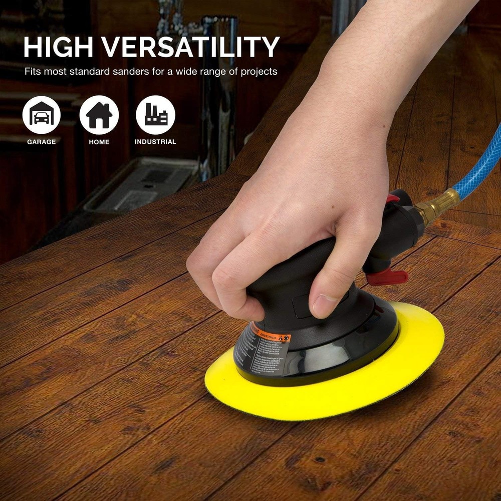 6 Inch Flexible Edge PU Backing Pad Hook and Loop Sanding Pad