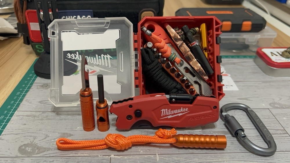 Sparrow’s EDC / Milwaukee Storage Tool Kit With A Fastback Knife