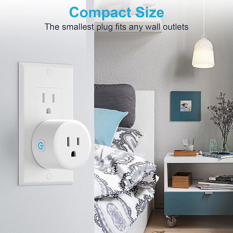 Smart Life Smart Plug WiFi Outlet 10A Wireless Power Socket Amazon Alexa Google
