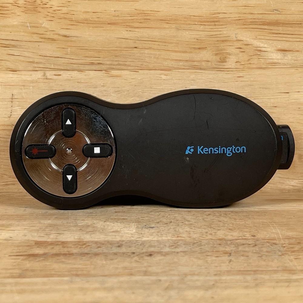 Kensington Black Wireless Handheld 4-Button Laser Point Presenter Remote Control