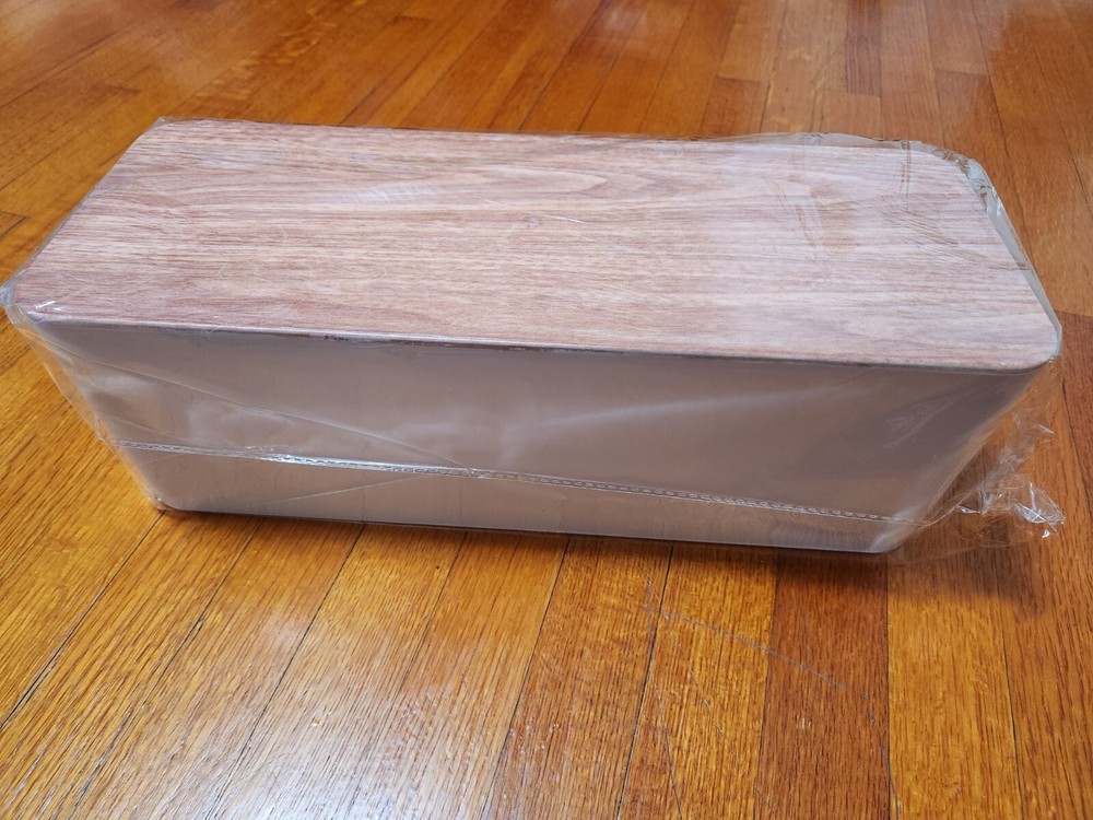 Large Cable Management Box Bamboo Style Cable Organizer Box