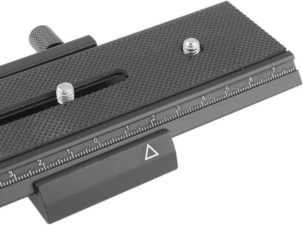 Two Way Macro Focus Rail Slider 16cm for Close Up Photography Adjustable Knobs